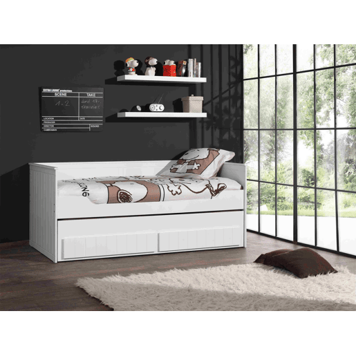 Cama loft ROBIN LB005 90x200 cm Branco Cama loft ROBIN LB005 90x200 cm Branco