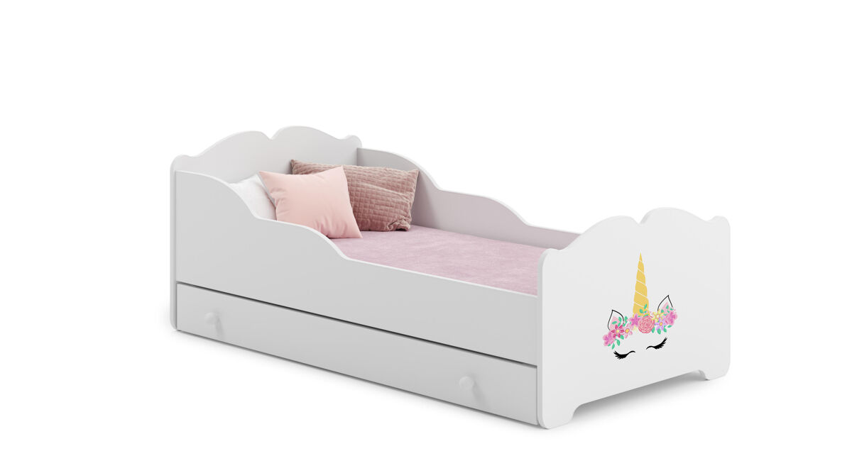 Cama infantil anna ksb015 75x144x63 blanco