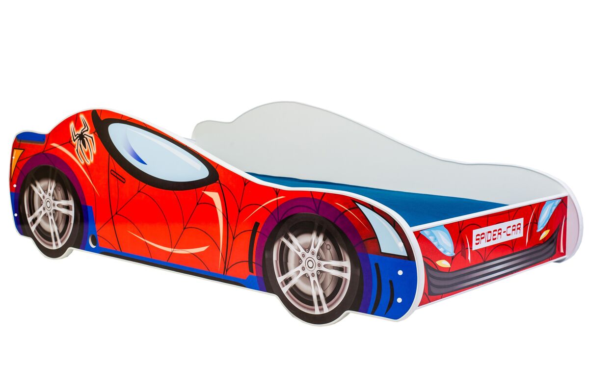 cama infantil car ksb001 84x165x49 rojo