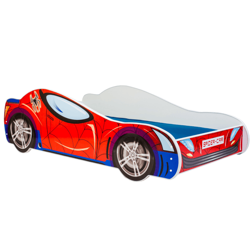 Cama de solteiro infantil CAR KSB001 80x160 cm Vermelho