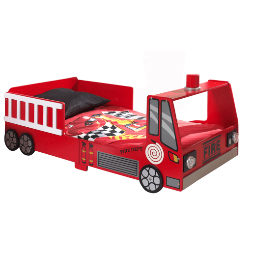 Cama de solteiro infantil AUTO KSB015 70x140 cm Vermelho