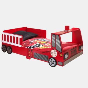 Cama de solteiro infantil AUTO KSB015 70x140 cm Vermelho