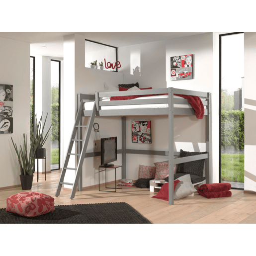 Cama loft PINO LB009 140x200 cm Cinzento