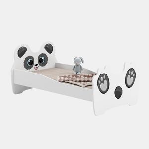 Cama de solteiro infantil ANIMALS KSB001 80x160 cm Branco