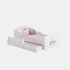 Cama de solteiro infantil ANNA KSB001 80x160 cm Branco