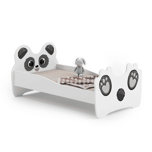 Cama de solteiro infantil ANIMALS KSB015 70x140 cm Branco