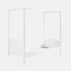 Cama de solteiro infantil AMORI KSB005 90x200 cm Branco