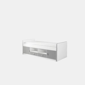 Cama de solteiro infantil BONNY KSB005 90x200 cm Cinzento