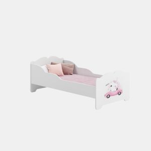 Cama de solteiro infantil ANNA KSB015 70x140 cm Branco
