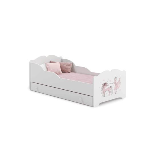 Cama de solteiro infantil ANNA KSB001 80x160 cm Branco