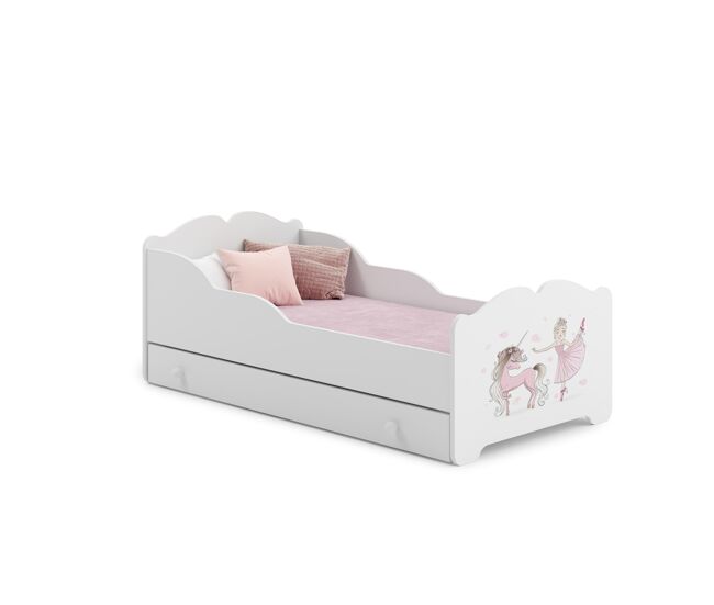 Cama infantil anna ksb001 85x164x63 blanco