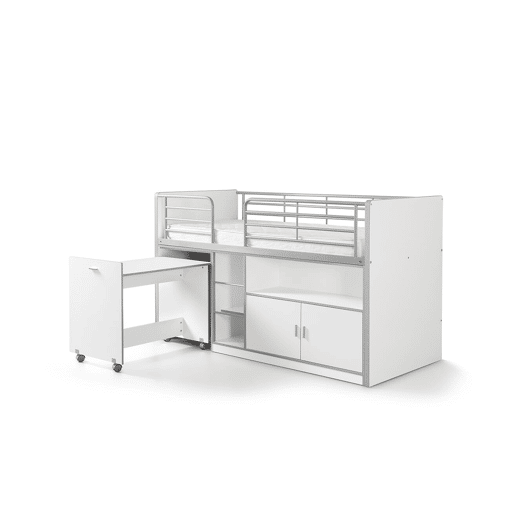 Cama de solteiro infantil BONNY KSB005 90x200 cm Branco