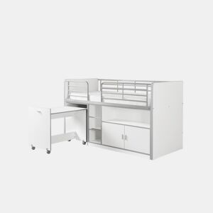 Cama de solteiro infantil BONNY KSB005 90x200 cm Branco