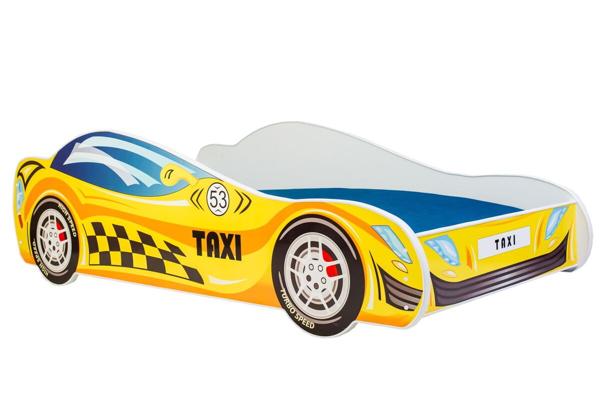 Cama infantil car ksb001 84x165x49 amarillo
