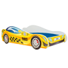 Cama de solteiro infantil CAR KSB001 80x160 cm Amarelo