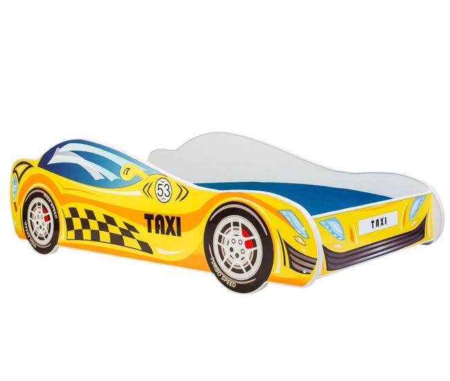 Cama infantil car ksb001 84x165x49 amarillo