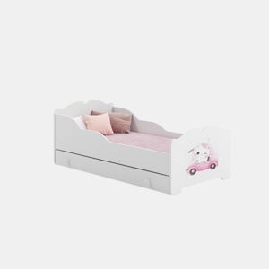 Cama de solteiro infantil ANNA KSB001 80x160 cm Branco