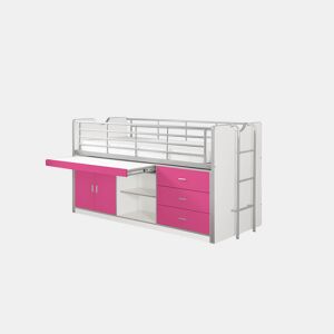 Cama de solteiro infantil BONNY KSB005 90x200 cm Rosa