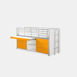 Cama de solteiro infantil BONNY KSB005 90x200 cm Laranja