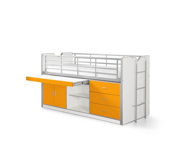 Cama infantil bonny ksb005 96x207x116 naranja