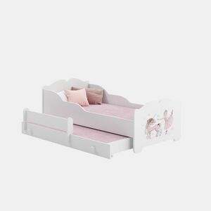 Cama de solteiro infantil ANNA KSB001 80x160 cm Branco