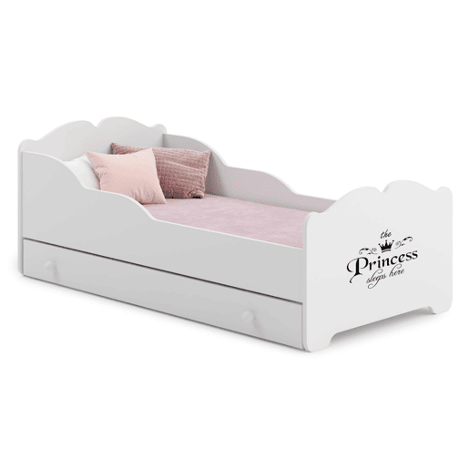 Cama de solteiro infantil ANNA KSB001 80x160 cm Branco