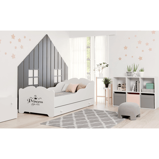 Cama de solteiro infantil ANNA KSB001 80x160 cm Branco