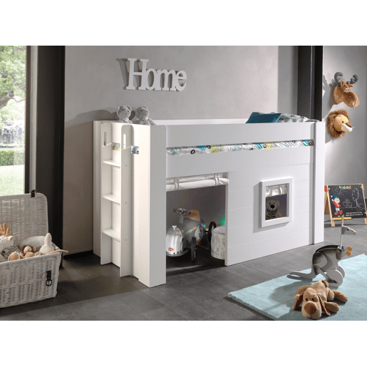Cama loft NOAH LB005 90x200 cm Branco Cama loft NOAH LB005 90x200 cm Branco
