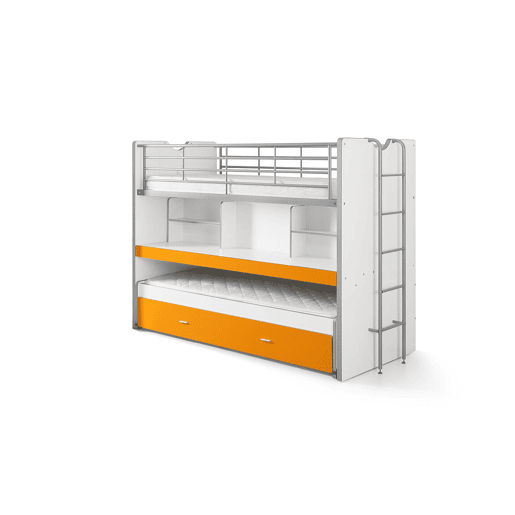 Cama de solteiro infantil BONNY KSB005 90x200 cm Laranja