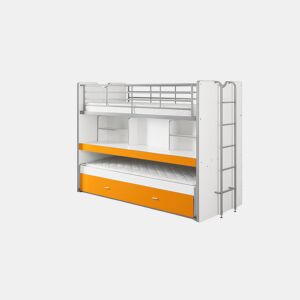 Cama de solteiro infantil BONNY KSB005 90x200 cm Laranja