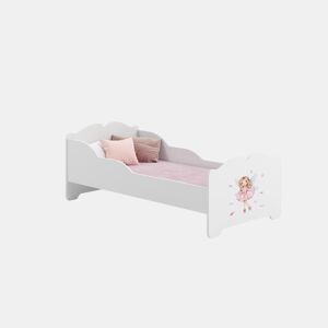 Cama de solteiro infantil ANNA KSB015 70x140 cm Branco