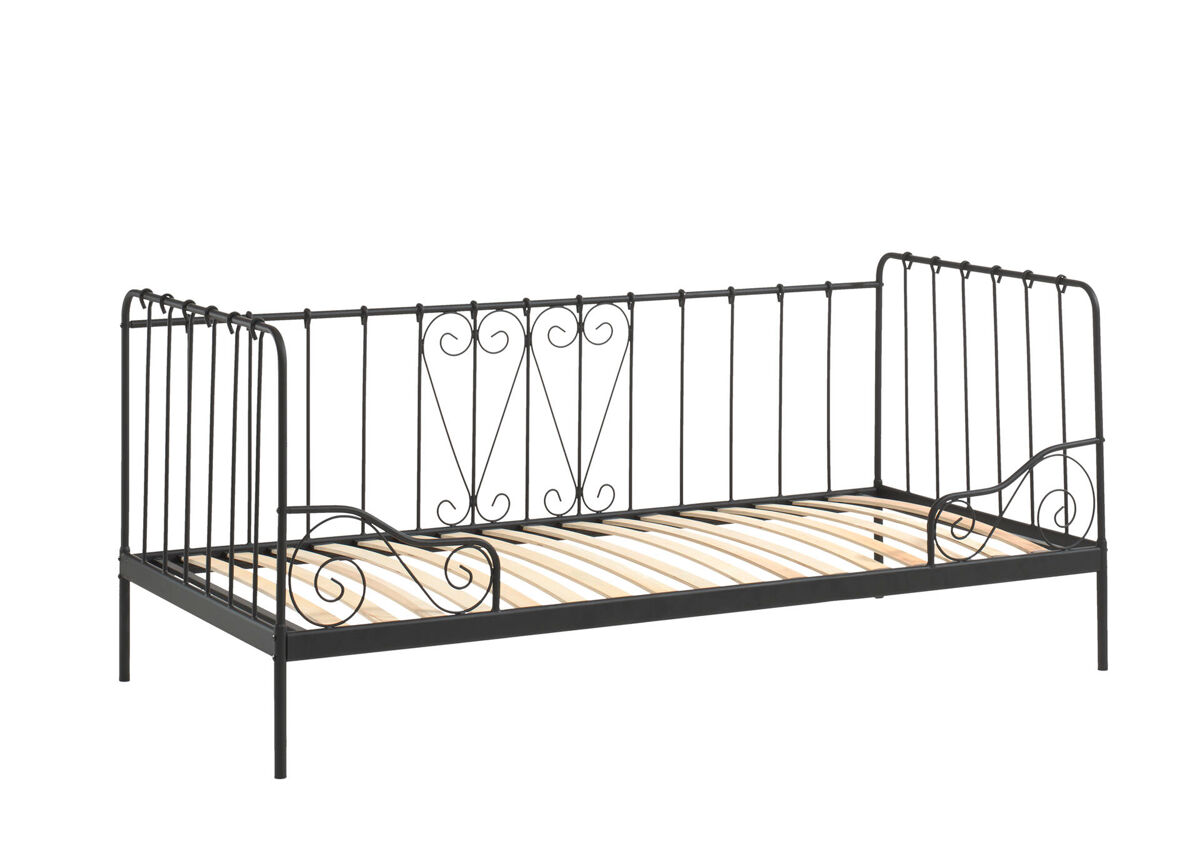 Cama infantil alice ksb005 96x208x91 negro