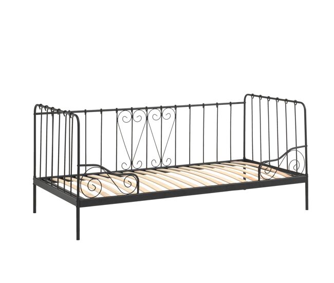 Cama infantil alice ksb005 96x208x91 negro