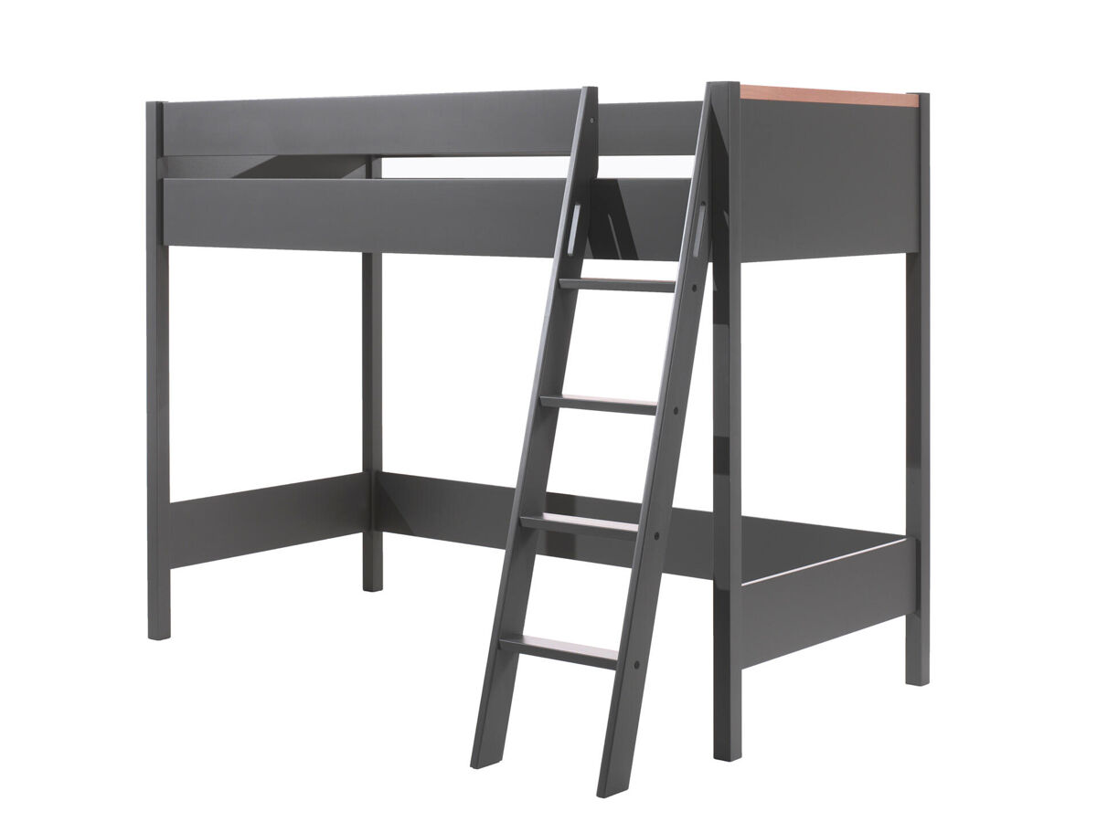 Cama alta london lb005 139x211x160 grafito