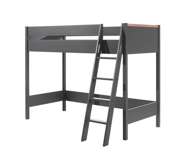 Cama alta london lb005 139x211x160 grafito