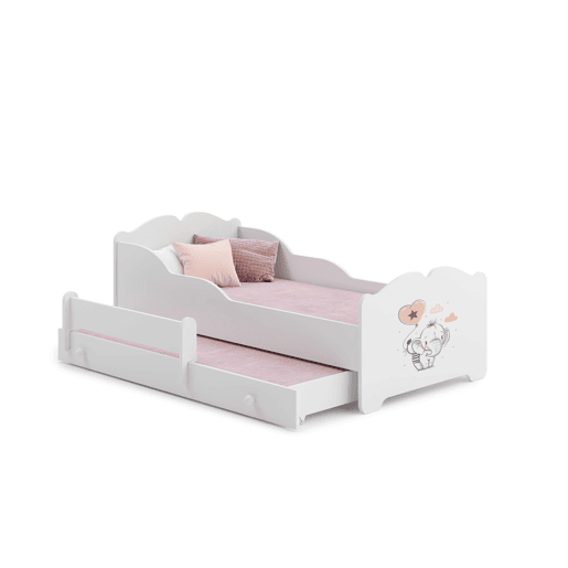 Cama de solteiro infantil ANNA KSB001 80x160 cm Branco