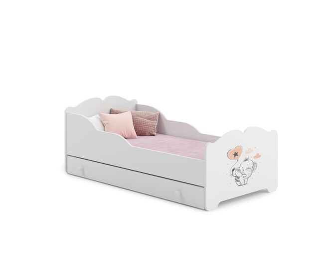 Cama infantil anna ksb001 85x164x63 blanco