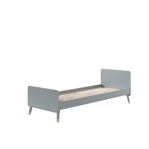 Cama de solteiro infantil BILLY KSB005 90x200 cm Cinzento