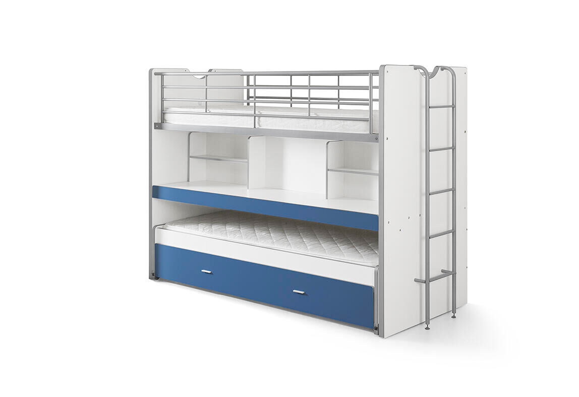 Cama infantil bonny ksb005 102x222x161 azul