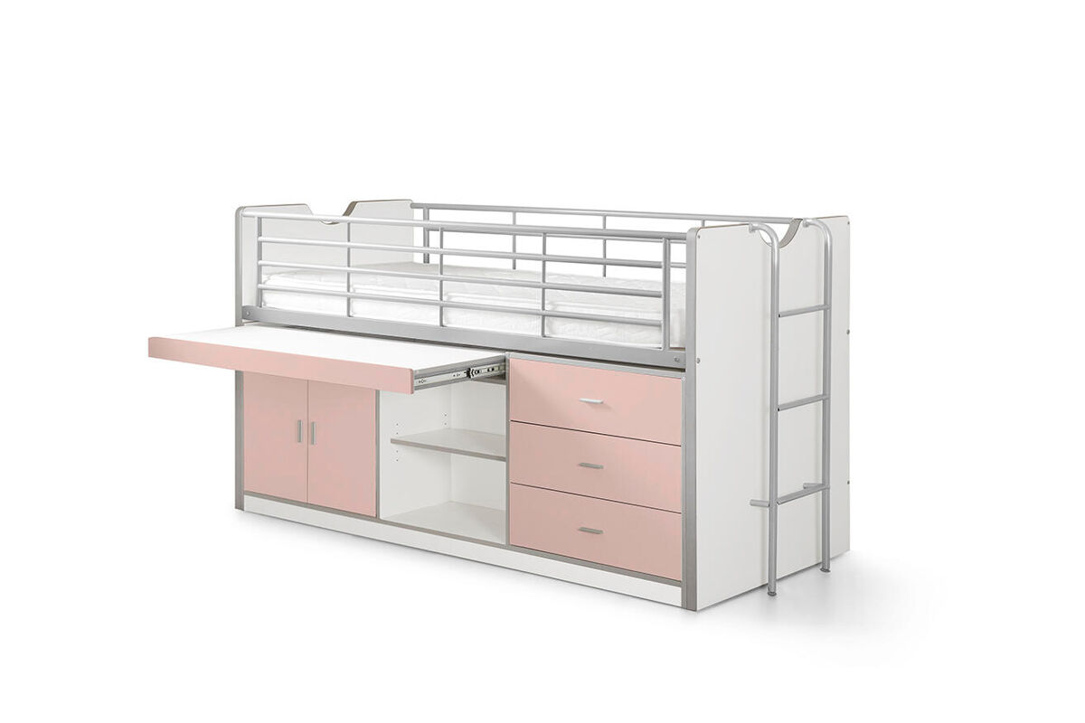 Cama infantil bonny ksb005 96x207x116 rosa