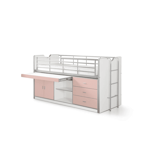 Cama de solteiro infantil BONNY KSB005 90x200 cm Rosa