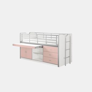Cama de solteiro infantil BONNY KSB005 90x200 cm Rosa