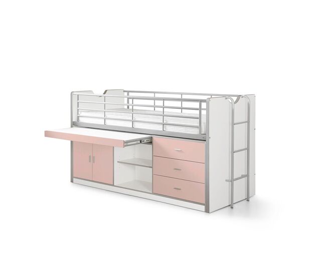 Cama infantil bonny ksb005 96x207x116 rosa