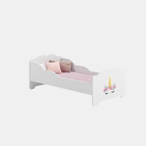 Cama de solteiro infantil ANNA KSB015 70x140 cm Branco