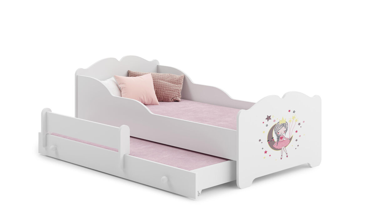 Cama infantil anna ksb001 85x164x63 blanco