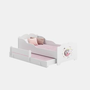 Cama de solteiro infantil ANNA KSB001 80x160 cm Branco