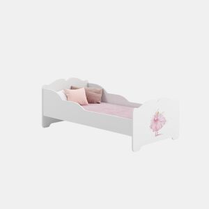 Cama de solteiro infantil ANNA KSB015 70x140 cm Branco