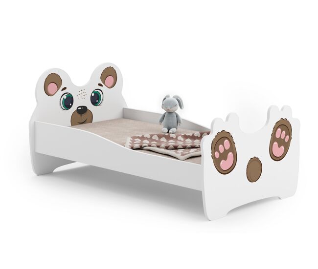 Cama infantil animals ksb001 90x164x70 blanco