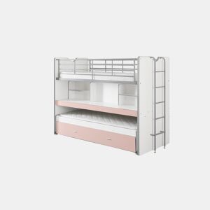 Cama de solteiro infantil BONNY KSB005 90x200 cm Rosa