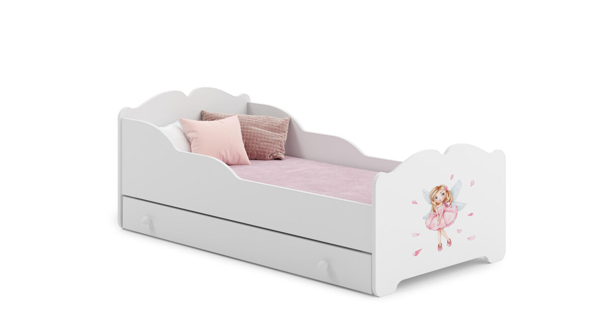 Cama infantil anna ksb001 85x164x63 blanco